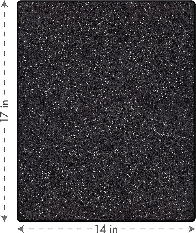 Dexas Superboard Reversible Pastry Board, 14 x 17 Inches, Midnight Granite Color - Dishwasher Safe, Plastic, Ideal for Baking and Food Prep