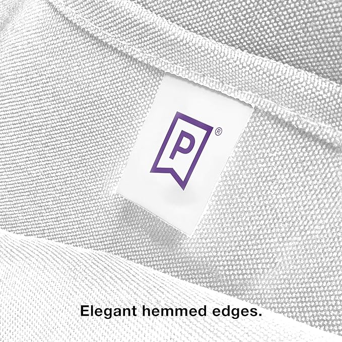 Gee Di Moda Rectangle Tablecloth - 60 x 126 Inch White Table Cloth for 8 Foot Rectangle Table - Heavy Duty Washable Fabric - for 8 Ft Buffet Table, Holiday Party, Dinner, Wedding & Baby Shower