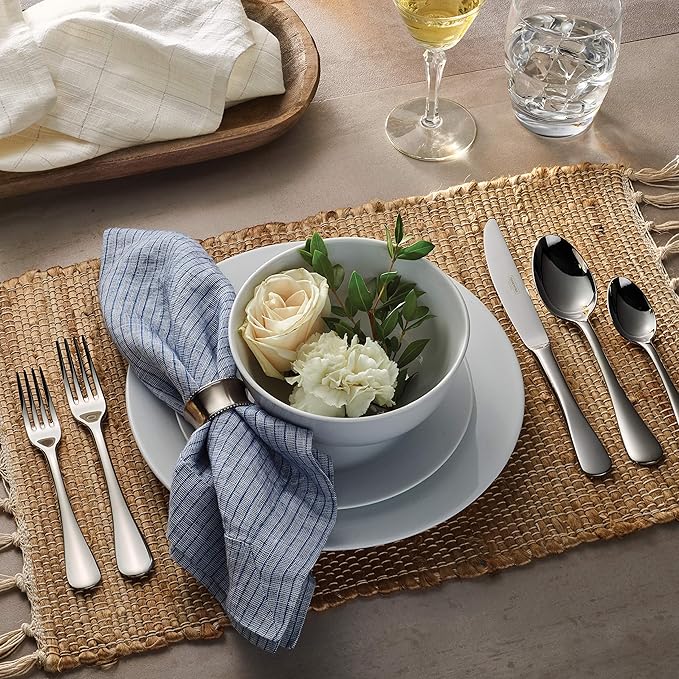 Tramontina 45 Piece Silverware Set - Classic Utensils Set