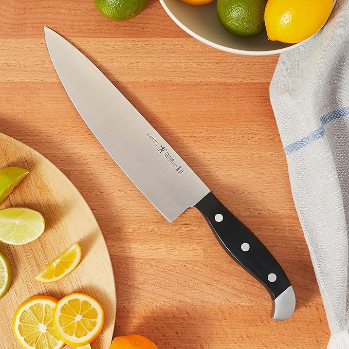HENCKELS Statement Razor-Sharp 20-Piece White Handle Knife Set, Chef Knife, Bread Knife, German Engineered Knife Informed by over 100 Years of Mastery